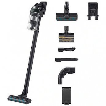 Samsung VS20C852CTN 2-in-1 stick vacuum Battery Dry Bagless 580 W Black, Chrome, Green, Wood