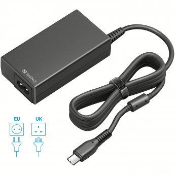 Sandberg N Notebook USB-C Netzteil 65W Sandberg EU+UK Black
