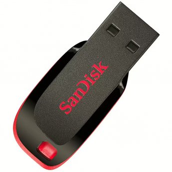 Sandisk Cruzer Blade, 16GB, Black & Red