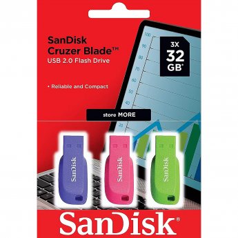 Sandisk Cruzer Blade 3Pack, 32GB