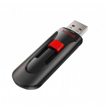 Sandisk Cruzer Glide, 64GB, Black & Red