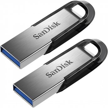 Sandisk Cruzer Ultra Flair 2er Pack, 256GB, Black & Silver
