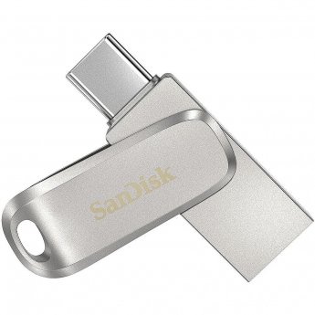 Sandisk Dual Drive Luxe, 256GB, Silver