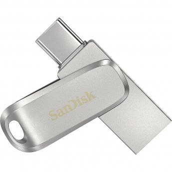 Sandisk Dual Drive Luxe, 32GB, Silver