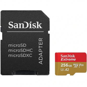 Sandisk Extreme, microSDXC, 512GB, UHS-I, U3, V30 +Adapter
