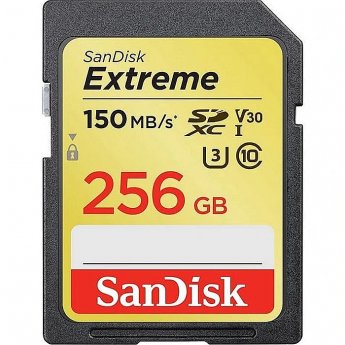 Sandisk Extreme PLUS, SDXC, 256GB UHS-I, U3, V30