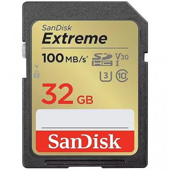 Sandisk Extreme, SDHC, 32GB, UHS-I, U3, V30