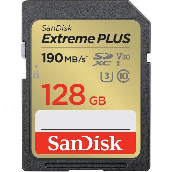 Sandisk Extreme, SDXC, 128GB, UHS-I, U3, V30