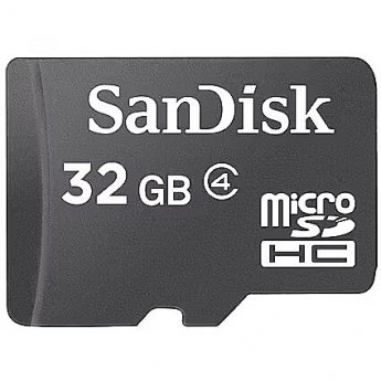 SanDisk microSDHC, 32GB, Class 4