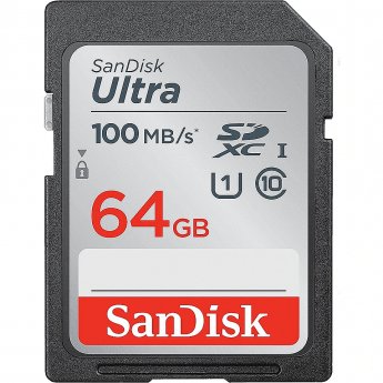 Sandisk Ultra, 64GB, SDXC, UHS-I, U1, V10