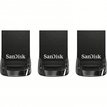 Sandisk Ultra Fit 3-PACK, 32GB, Black
