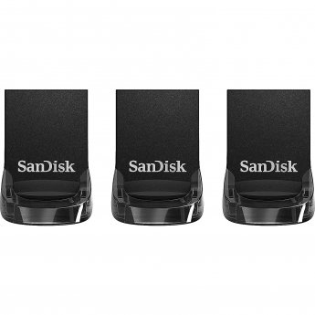 Sandisk Ultra Fit 3-PACK, 32GB, Black