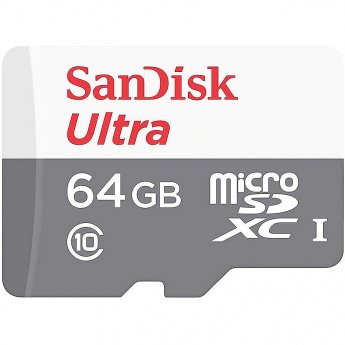 Sandisk Ultra Light, microSDXC, 64GB, UHS-I, Class 10