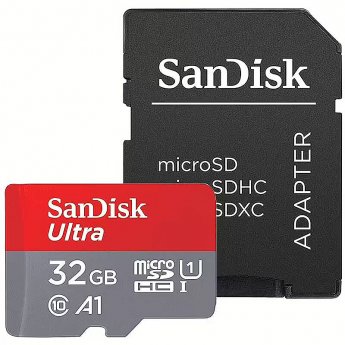 Sandisk Ultra, microSDHC, 32GB, UHS-I, U1, V10 +Adapter