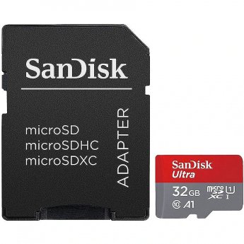 Sandisk Ultra, microSDHC, 32GB, UHS-I, U1, V10 +Adapter