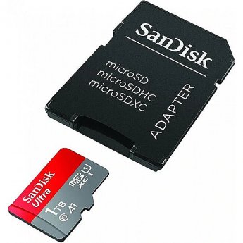 Sandisk Ultra, microSDXC, 1TB, UHS-I, U1, V10 +Adapter