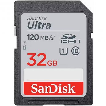 Sandisk Ultra R120, SDHC, 32GB, SDHC, UHS-I, U1, V10