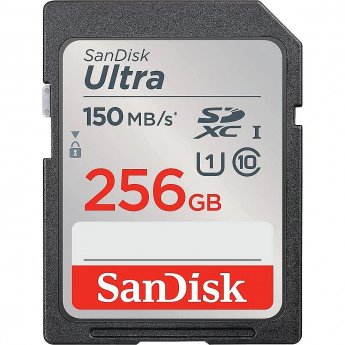 Sandisk Ultra R150, 256GB, SDXC, UHS-I, U1, V10