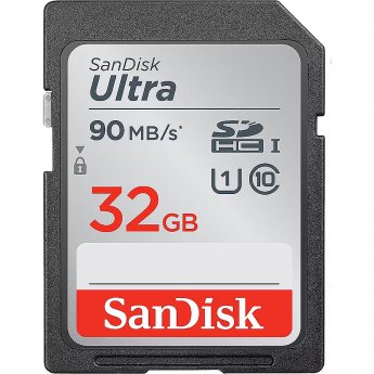 Sandisk Ultra R90, 32GB, SDHC, UHS-I, U1, V10