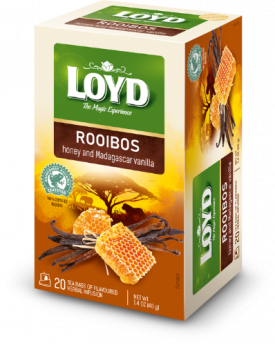 Sarkanā tēja LOYD Honey & Madagascar Vanilla, 20x2g