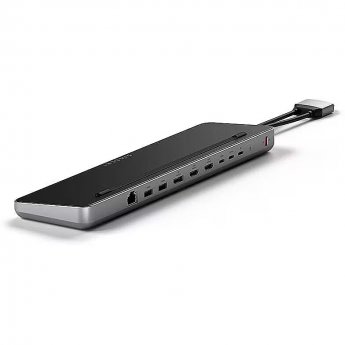 Satechi Dual Dock Stand, USB-C, 75 W, gray - Docking station