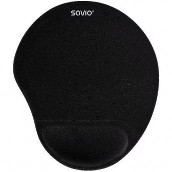 Savio Gel Mouse Pad, Black