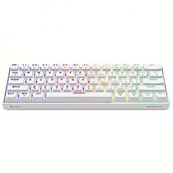 Savio Klaviatūra Savio Wireless Mechanical Phenix Whiteout X2 Outemu Peach Silent
