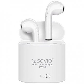 Savio TWS-01, Bluetooth, White
