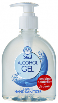 SEAL ALCOHOL GEL HAND SANITIZER, MITRINOŠS ROKU KOPŠANAS LĪDZEKLIS, 300ML