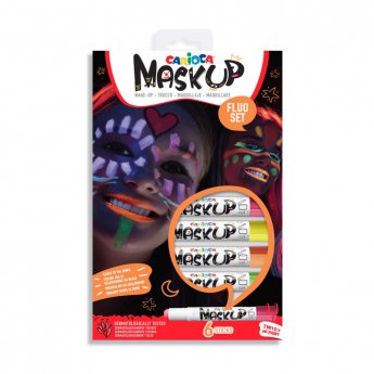 Sejas krāsas CARIOCA Mask Up Neon 6gab