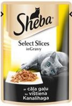Sheba ar vistas gaļu mērcē 85g