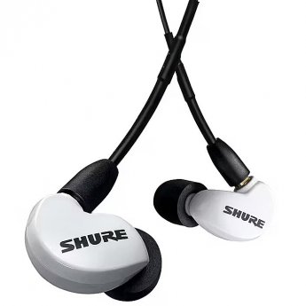 Shure AONIC 215 - in-ear headphones with single transducer and 3.5mm cable (white)