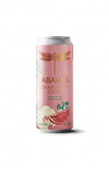 Sidrs ABAVAS, Ābolu - Greipfrūta, 5%, bundžā, 0.33l (DEP)