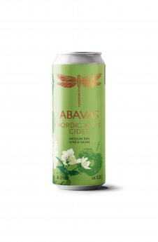 Sidrs ABAVAS, Latvijas ābolu, 6%, bundžā, 0.33l (DEP)
