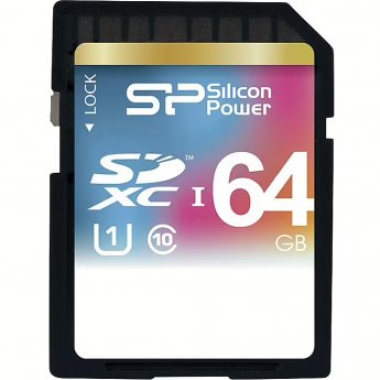 Silicon Power Elite, SDXC, 64GB, Class 10, UHS-I, U1