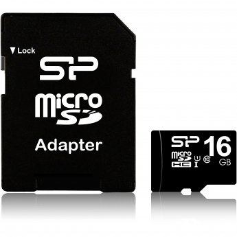 Silicon Power microSDHC, 16GB, Class 10, UHS-I, U1 +Adapter