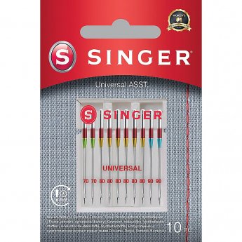 Singer Universal Needles ASST 10PK for Woven Fabrics