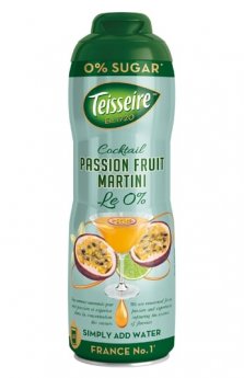 Sīrups TEISSEIRE Passion Fruit Martini, bez cukura, 0.6l