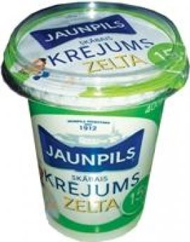 Skābais krējums JAUNPILS Zelta, 15%, 400 g