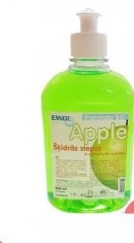 Šķidrās ziepes ar antibakteriālu iedarbību EWOL Professional Formula SD, ābolu, 500 ml