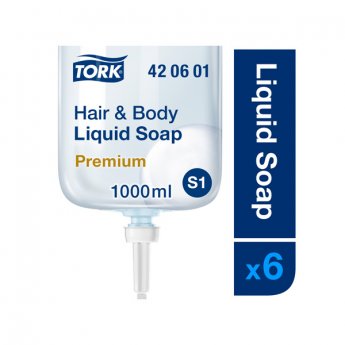 Šķidrās ziepes TORK Premium Hair & Body S1, 1 L