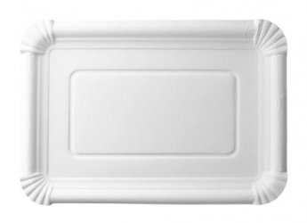 Šķīvis papīra ABCPAK, balta, 16x20cm, 2.075kg, 250gab