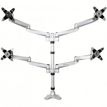 Startech Desk Mount Quad Monitor Arm, 13-30"