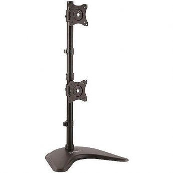 Startech Dual-Monitor Stand, Vertical, up to 27" or 34" Ultrawide