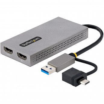 Startech USB TO DUAL HDMI ADAPTER USB-A OR C 1X 4K 30HZ 1X 1080P