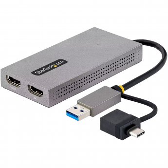 Startech USB TO DUAL HDMI ADAPTER USB-A OR C 1X 4K 30HZ 1X 1080P