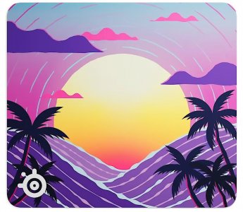 Steelseries QcK L Neon Sunset