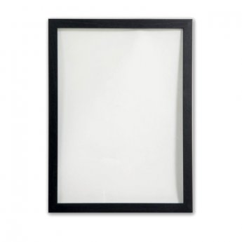 Stikla tāfele SECURIT Woody, 60×40 cm, caurspīdīga, melns rāmis