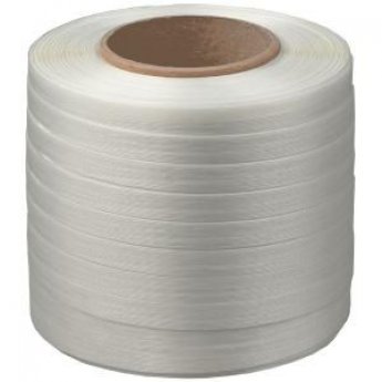 Straplente Hot Melt 13mmx250m, tekstila, balta, PET