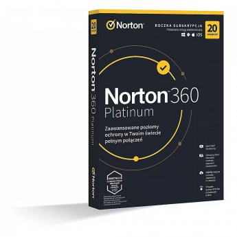 Symantec Norton 360 Platinum BOX PL 20 - device - licencja na rok